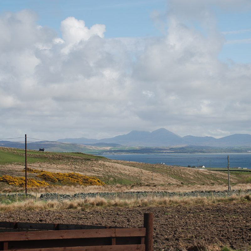 A view from An Innis holiday accommodation on Islay of The Paps of Jura